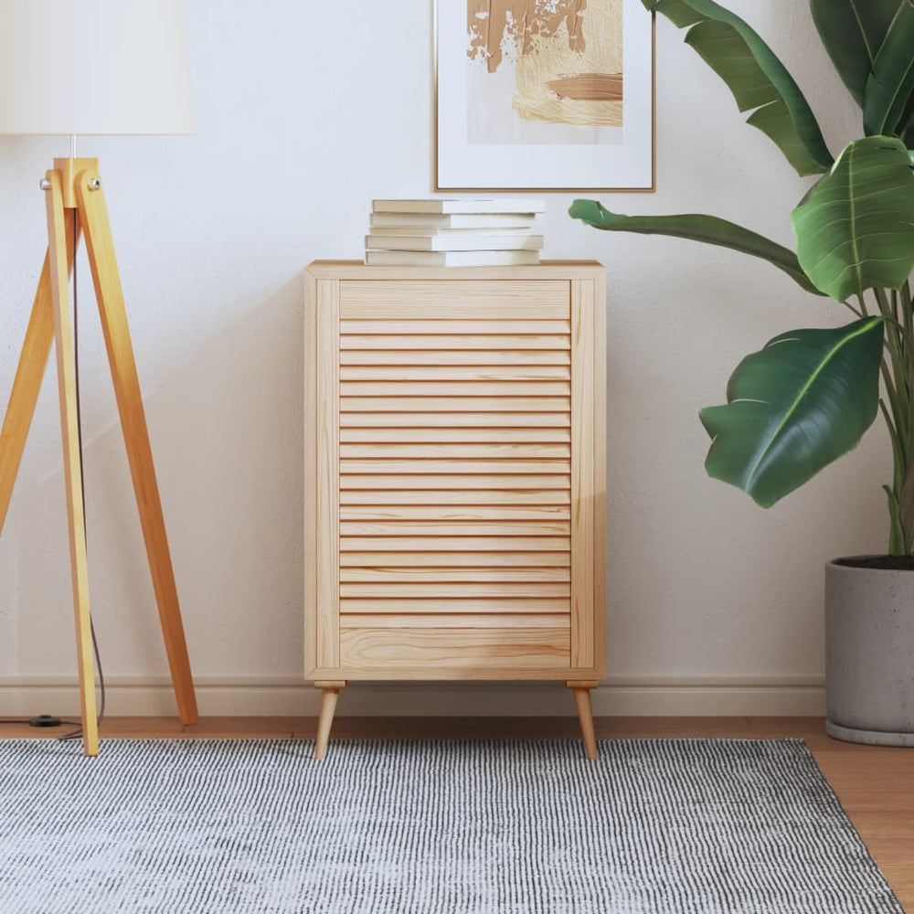 vidaXL Cabinet Door Louvered Design 69x49.4 cm Solid Pine