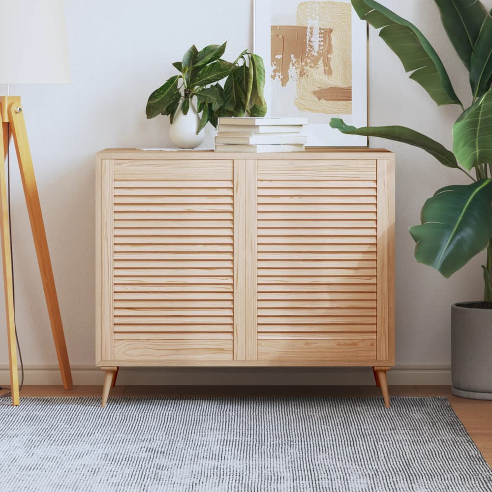 vidaXL Cabinet Doors Louvered Design 2 pcs. 69x49.4 cm Solid Wood