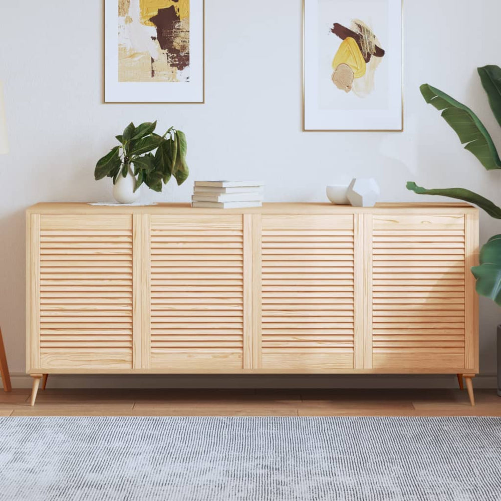 vidaXL Louvered Cabinet Doors 4 pcs 69x49.4 cm Solid Wood