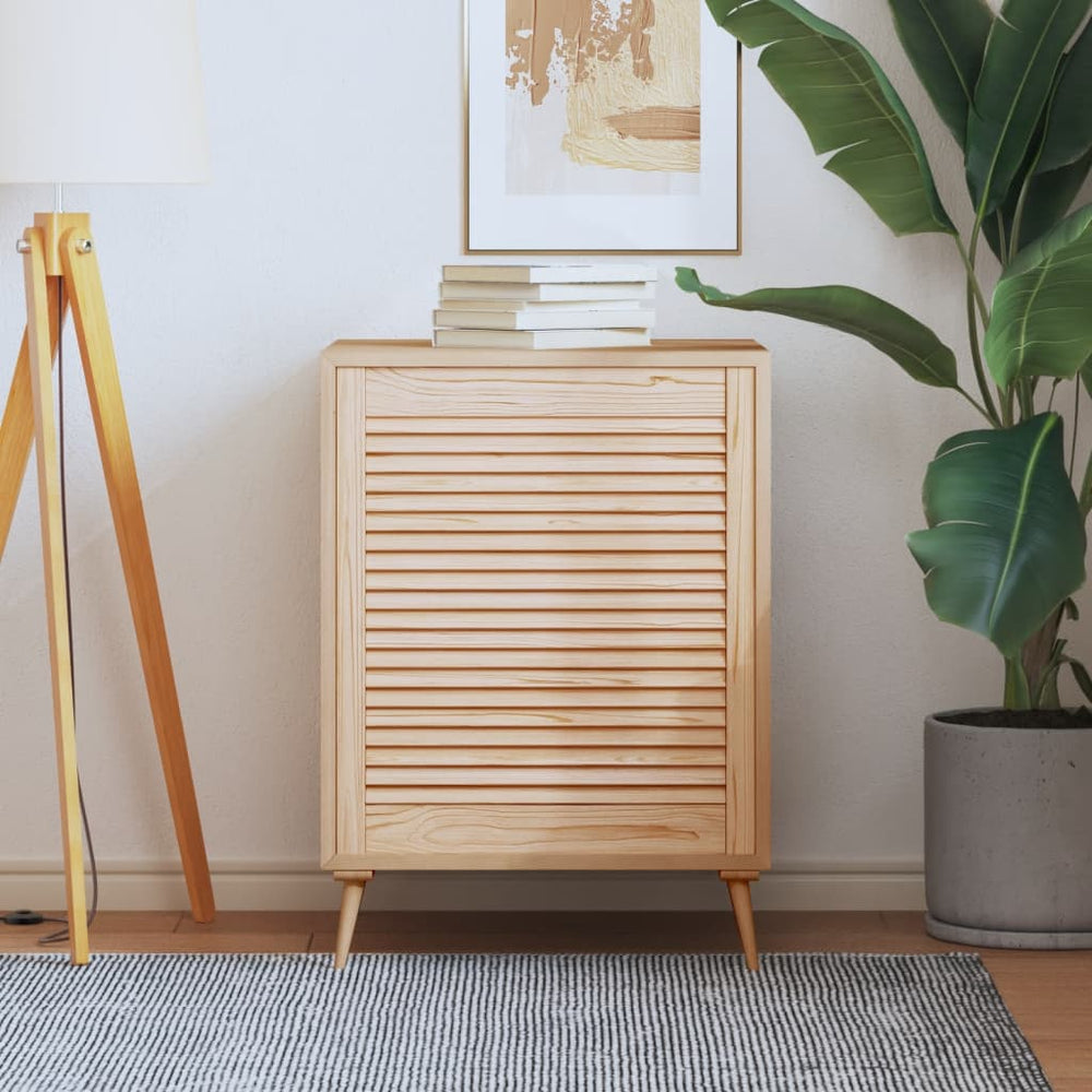 vidaXL Cabinet Door Louvered Design 69x59.4 cm Solid Pine Wood