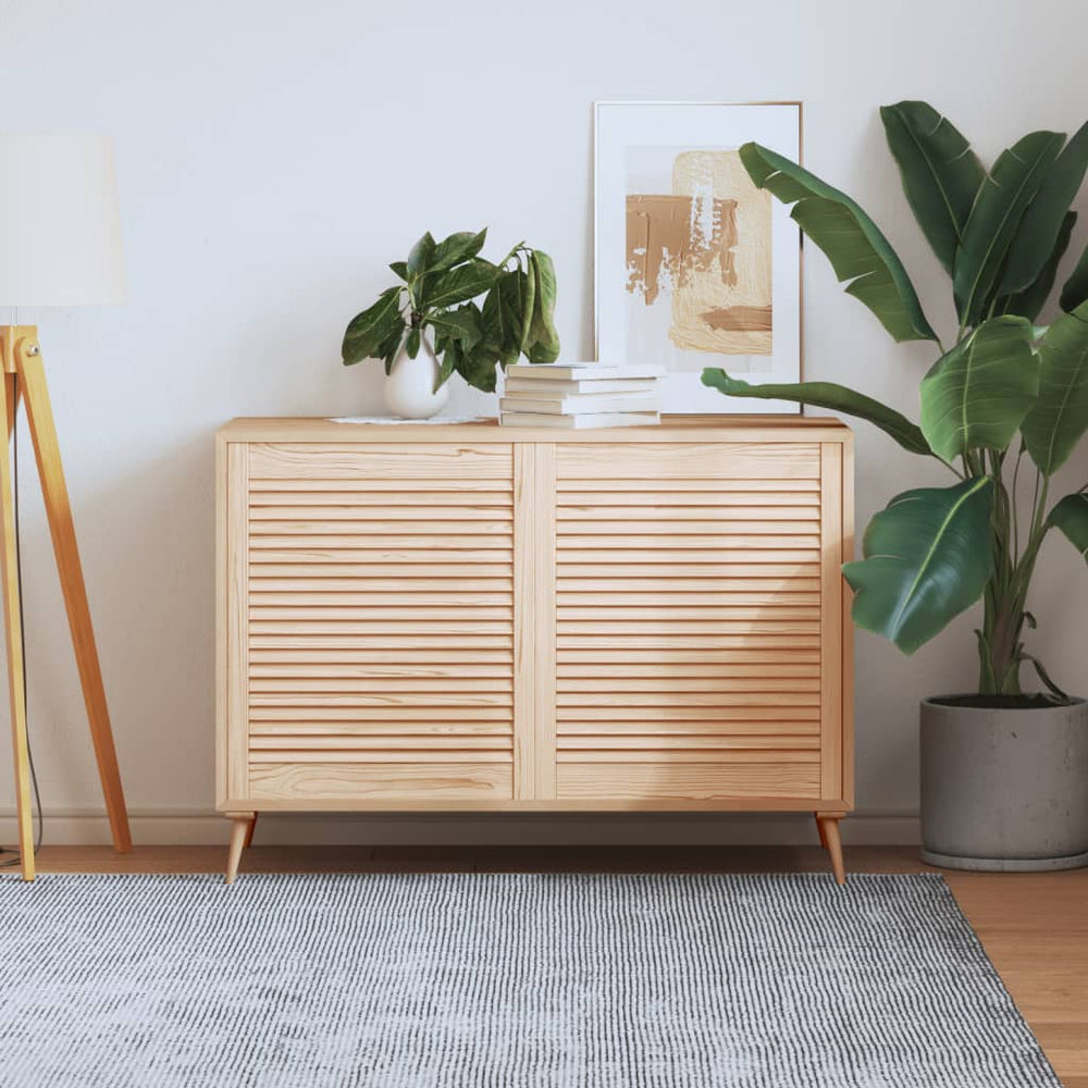 vidaXL Cabinet Doors Louvred Design 2 pcs. 69x59.4 cm Solid Wood