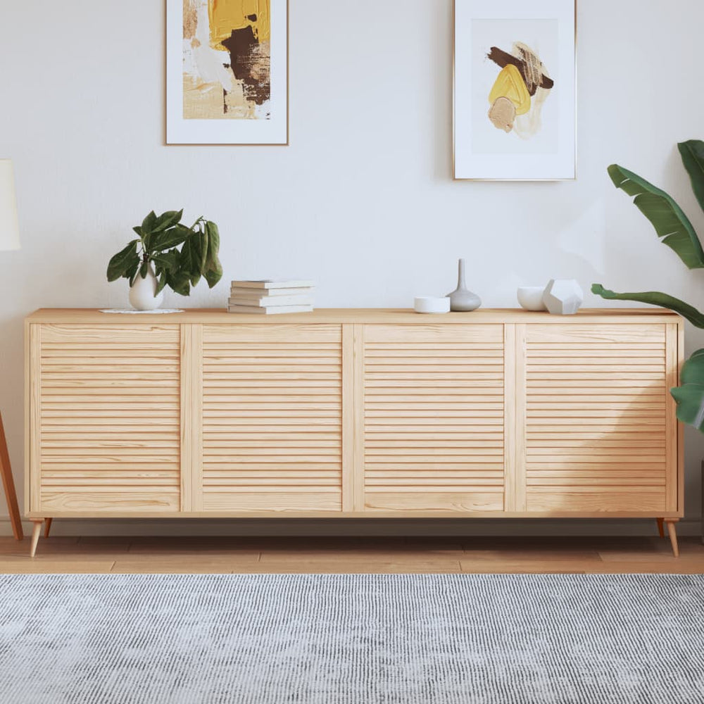 vidaXL Louvered Cabinet Doors 4 pcs 69x59.4 cm Solid Wood