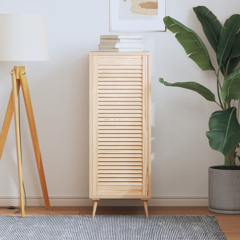 vidaXL Cabinet Door Louvered Design 99.3x39.4 cm Solid Pine