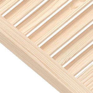 vidaXL Cabinet Doors Louvered Design 2 pcs. 99.3x39.4 cm Solid Wood