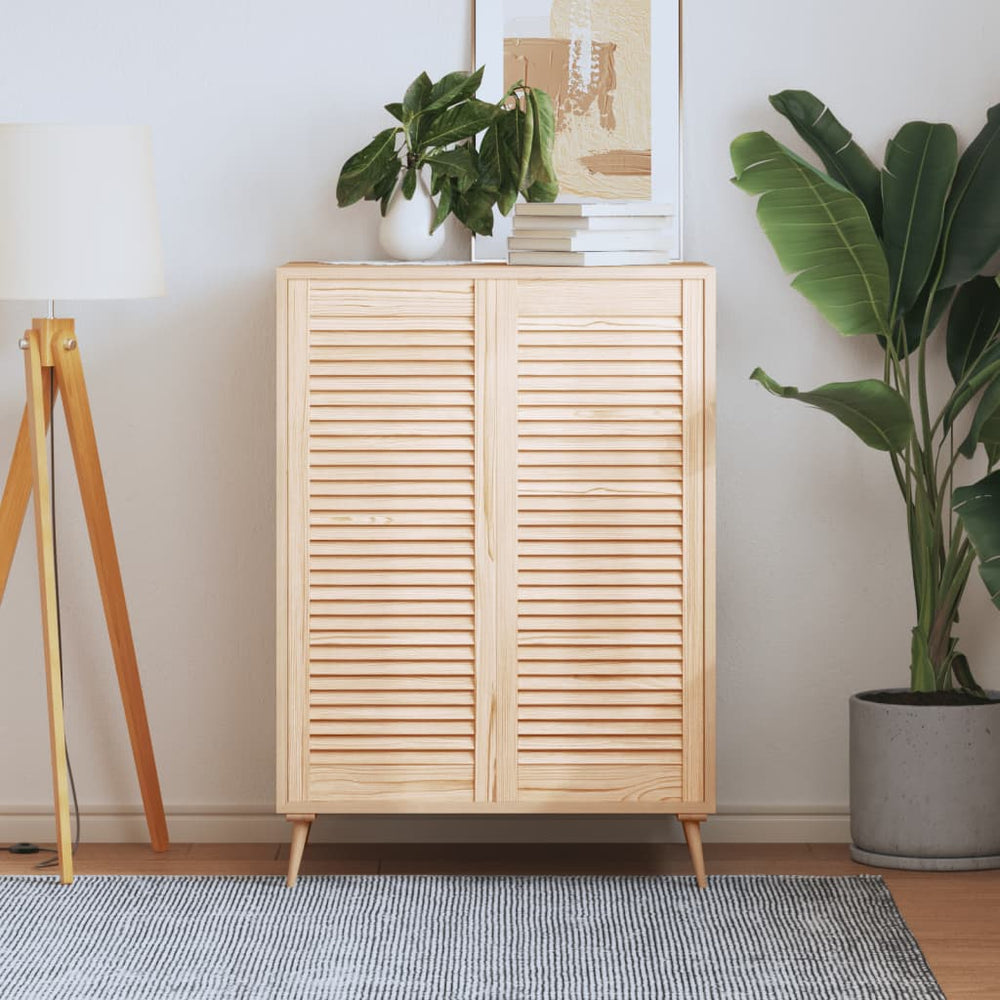 vidaXL Cabinet Doors Louvered Design 2 pcs. 99.3x39.4 cm Solid Wood