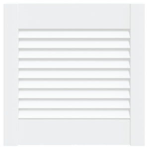 vidaXL Cabinet Door Louvered Design White 39.5x39.4 cm Solid Pine Wood