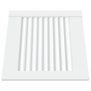 vidaXL Cabinet Door Louvered Design White 39.5x39.4 cm Solid Pine Wood