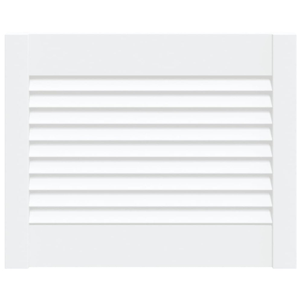 vidaXL Cabinet Door Louvered Design White 39.5x49.4 cm Solid Pine Wood