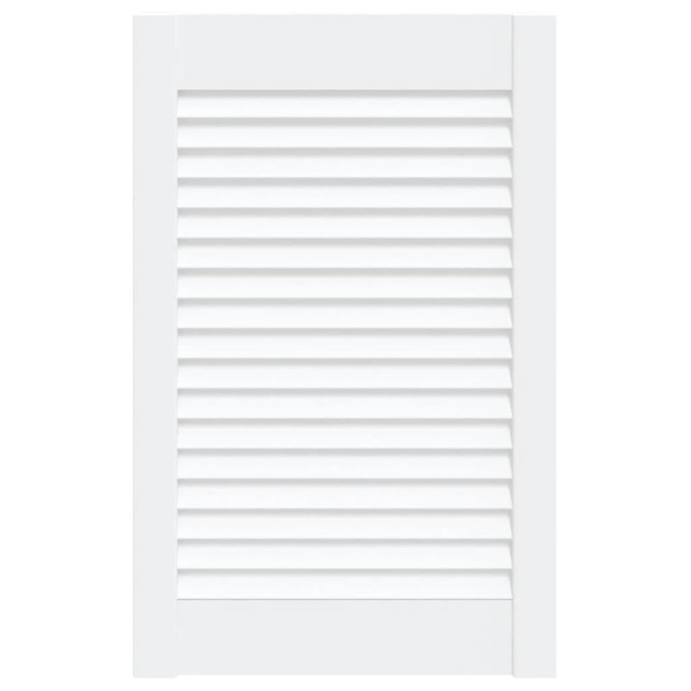 vidaXL Cabinet Door Louvered Design White 61.5x39.4 cm Solid Pine Wood