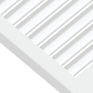 vidaXL Cabinet Doors Louvered Design 2 pcs White 61.5x49.4 cm Solid Wood