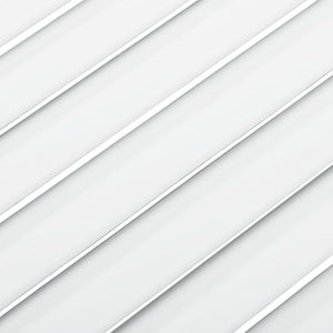 vidaXL Louvered Cabinet Doors 2 pcs White 61.5x59.4 cm Solid Wood