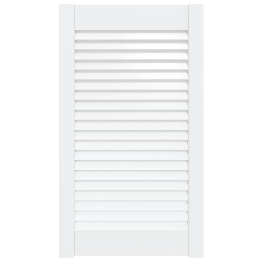 vidaXL Cabinet Door Louvered Design White 69x39.4 cm Solid Pine Wood