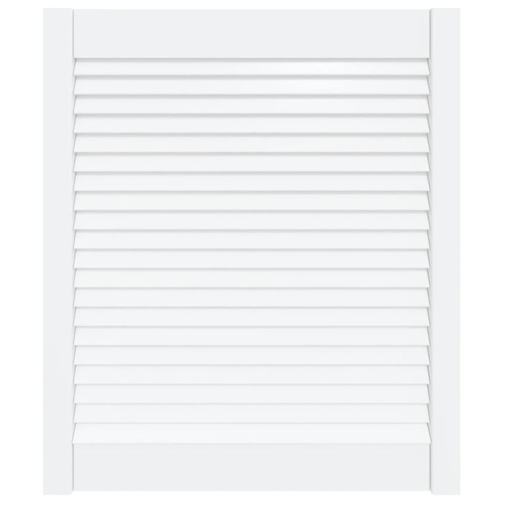 vidaXL Louvred Cabinet Door White 69x59.4 cm Solid Pine Wood