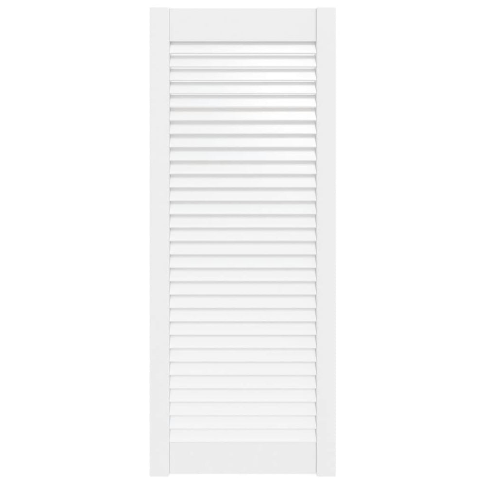 vidaXL Cabinet Door Louvered Design White 99.3x39.4 cm Solid Pine Wood