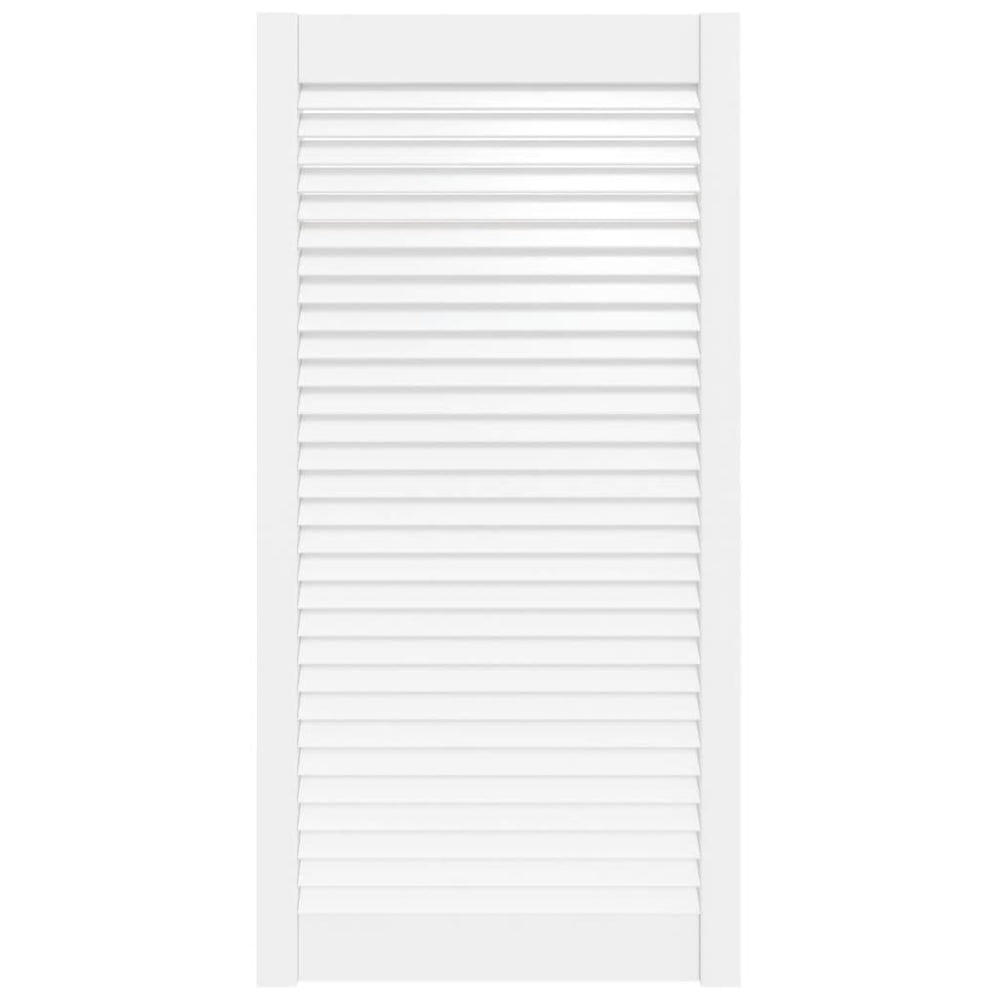 vidaXL Cabinet Door Louvered Design White 99.3x49.4 cm Solid Pine Wood