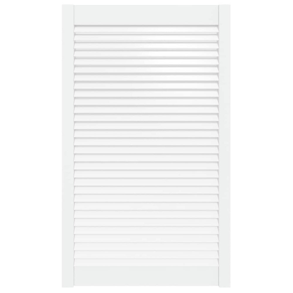 vidaXL Cabinet Door Louvered Design White 99.3x59.4 cm Solid Pine Wood