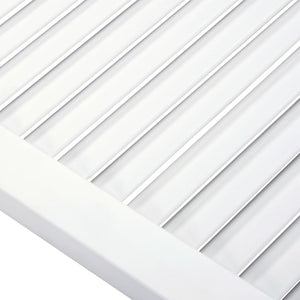 vidaXL Cabinet Doors Louvered Design 2 pcs White 99.3x59.4 cm Solid Wood