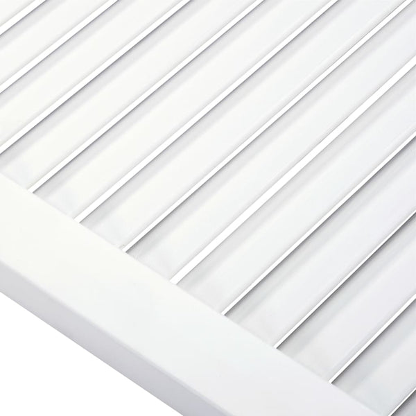 vidaXL Cabinet Doors Louvered Design 2 pcs White 99.3x59.4 cm Solid Wood