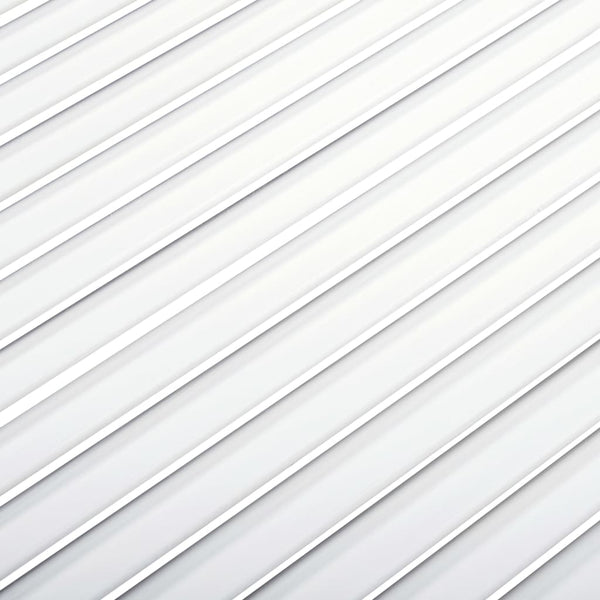 vidaXL Cabinet Doors Louvered Design 2 pcs White 99.3x59.4 cm Solid Wood