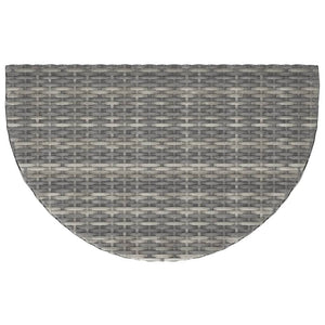 vidaXL Garden Table Grey 80x50x75 cm Poly Rattan