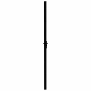 vidaXL Interior Door ESG Glass and Aluminum 93x201.5 cm Black