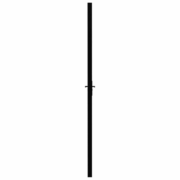 vidaXL Interior Door ESG Glass and Aluminum 93x201.5 cm Black