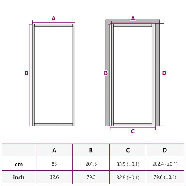 vidaXL Interior Door ESG Glass and Aluminum 83x201.5 cm Black