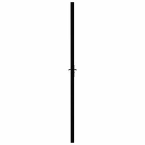 vidaXL Interior Door ESG Glass and Aluminum 93x201.5 cm Black