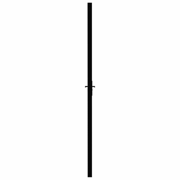 vidaXL Interior Door ESG Glass and Aluminum 93x201.5 cm Black
