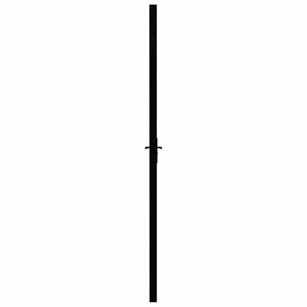 vidaXL Indoor Door ESG Glass and Aluminum 102.5x201.5 cm Black
