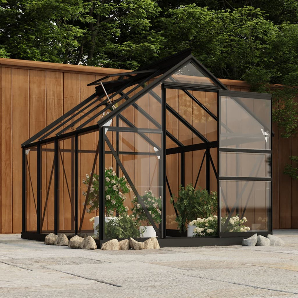 vidaXL Replacement Frame for Greenhouse Anthracite 155x200.5x191cm Aluminium