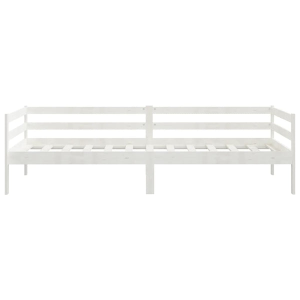 Tagesbett Kiefer Massivholz 90x200 cm Weiß