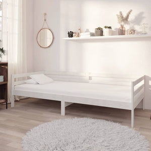 Tagesbett Kiefer Massivholz 90x200 cm Weiß