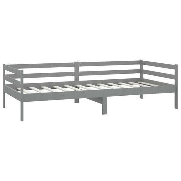 Tagesbett Grau Kiefer Massivholz 90x200 cm