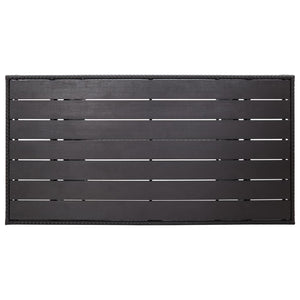 vidaXL Garden Table Black 120x70x66 cm Poly Rattan