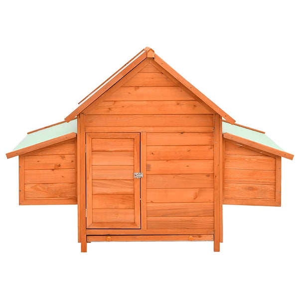 vidaXL Chicken Coop 150x96x110 cm Solid Fir Wood