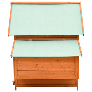 vidaXL Chicken Coop 150x96x110 cm Solid Fir Wood
