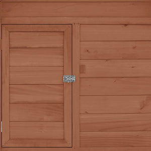 vidaXL Chicken Coop Mocha and White 150x96x110 cm Solid Fir Wood