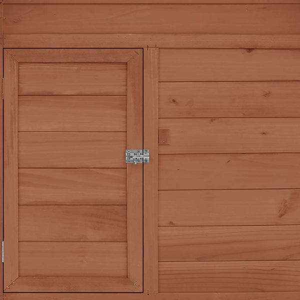 vidaXL Chicken Coop Mocha and White 150x96x110 cm Solid Fir Wood