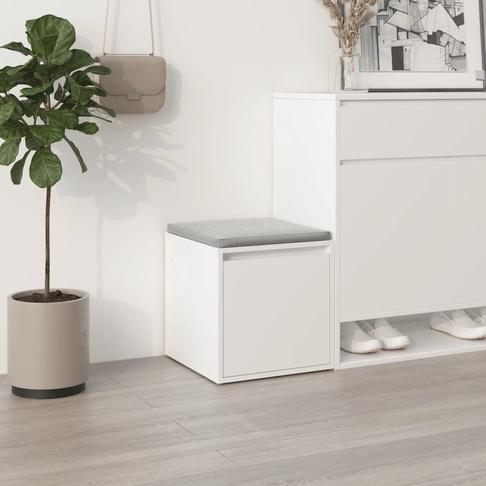 vidaXL Drawer Cabinet White 40.5x40x40 cm Engineered Wood
