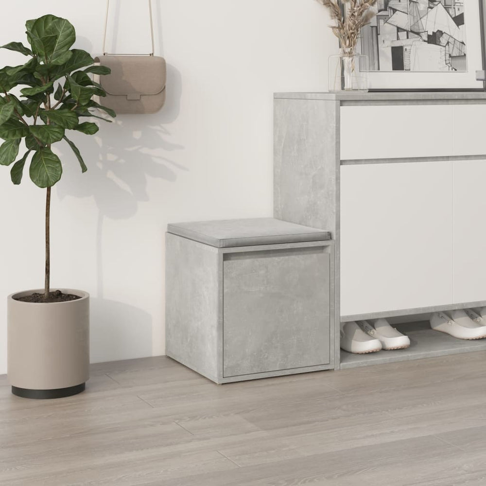 vidaXL Drawer Box Concrete Grey 40.5x40x40 cm Engineered Wood