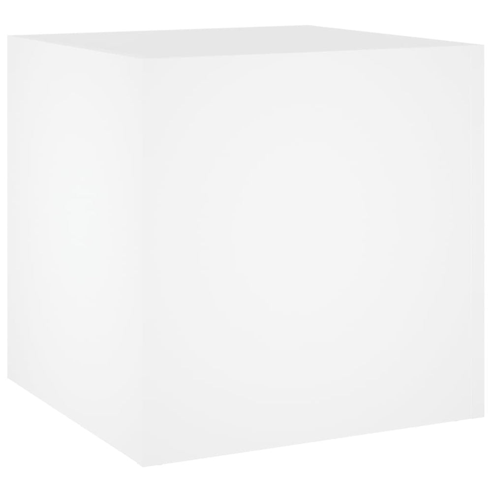 vidaXL Planter White 40x40x40 cm Engineered Wood