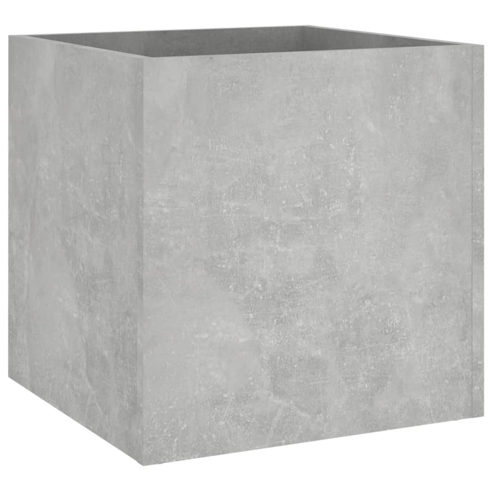 vidaXL Planter Concrete Gray 40x40x40 cm Engineered Wood