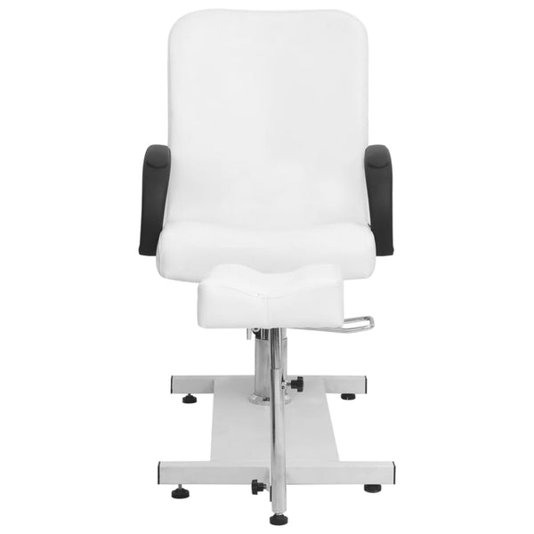vidaXL Massage Recliner with Footrest White 127x60x98 cm Faux Leather