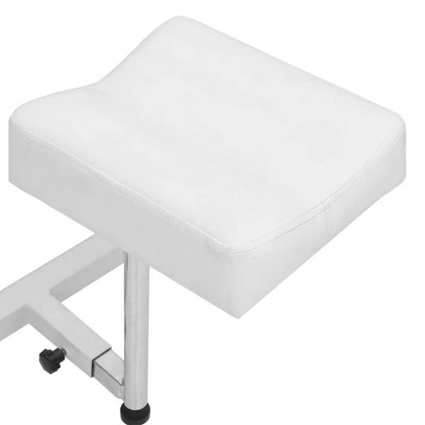 vidaXL Massage Recliner with Footrest White 127x60x98 cm Faux Leather