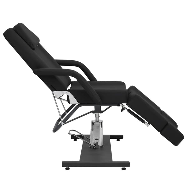 vidaXL Cosmetic Chair Faux Leather Black 180x62x78 cm