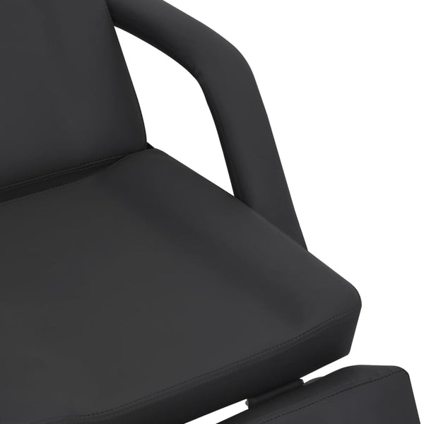 vidaXL Cosmetic Chair Faux Leather Black 180x62x78 cm