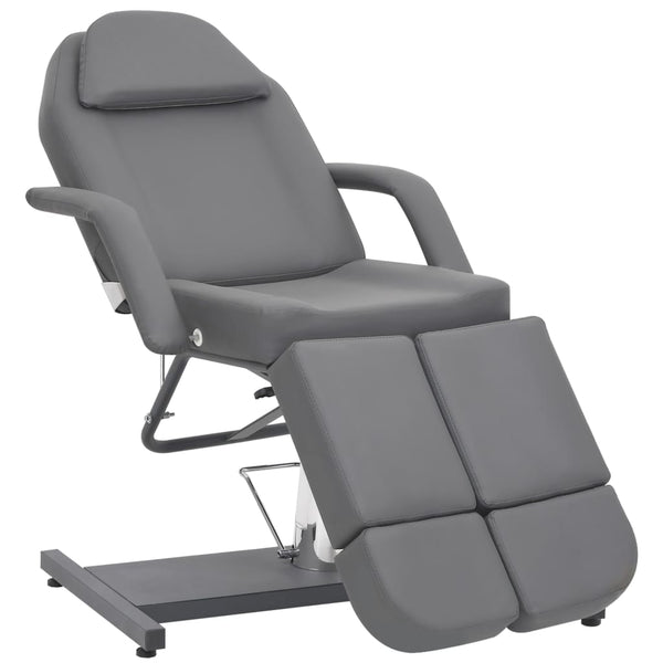 vidaXL Cosmetic Chair Artificial Leather Grey 180x62x78 cm