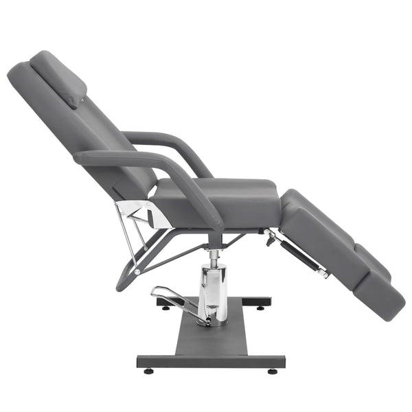 vidaXL Cosmetic Chair Artificial Leather Grey 180x62x78 cm