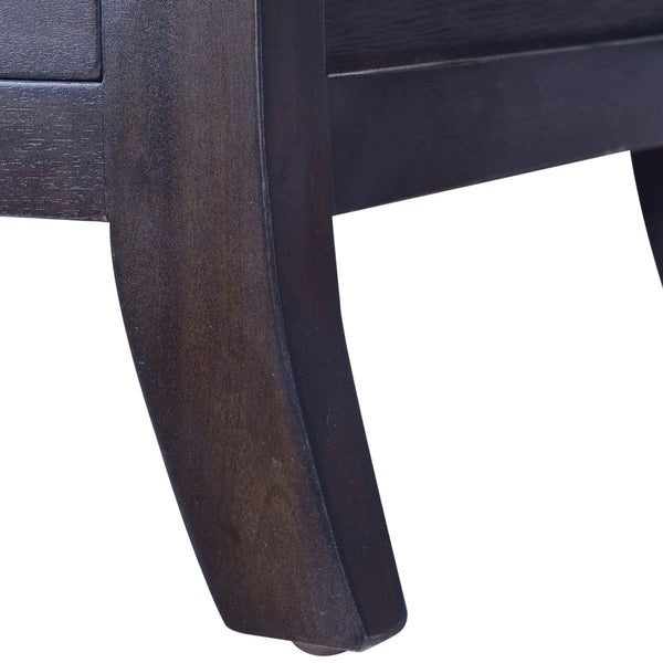 vidaXL Bedside Table Light Black 40x40x45 cm Solid Mahogany Wood